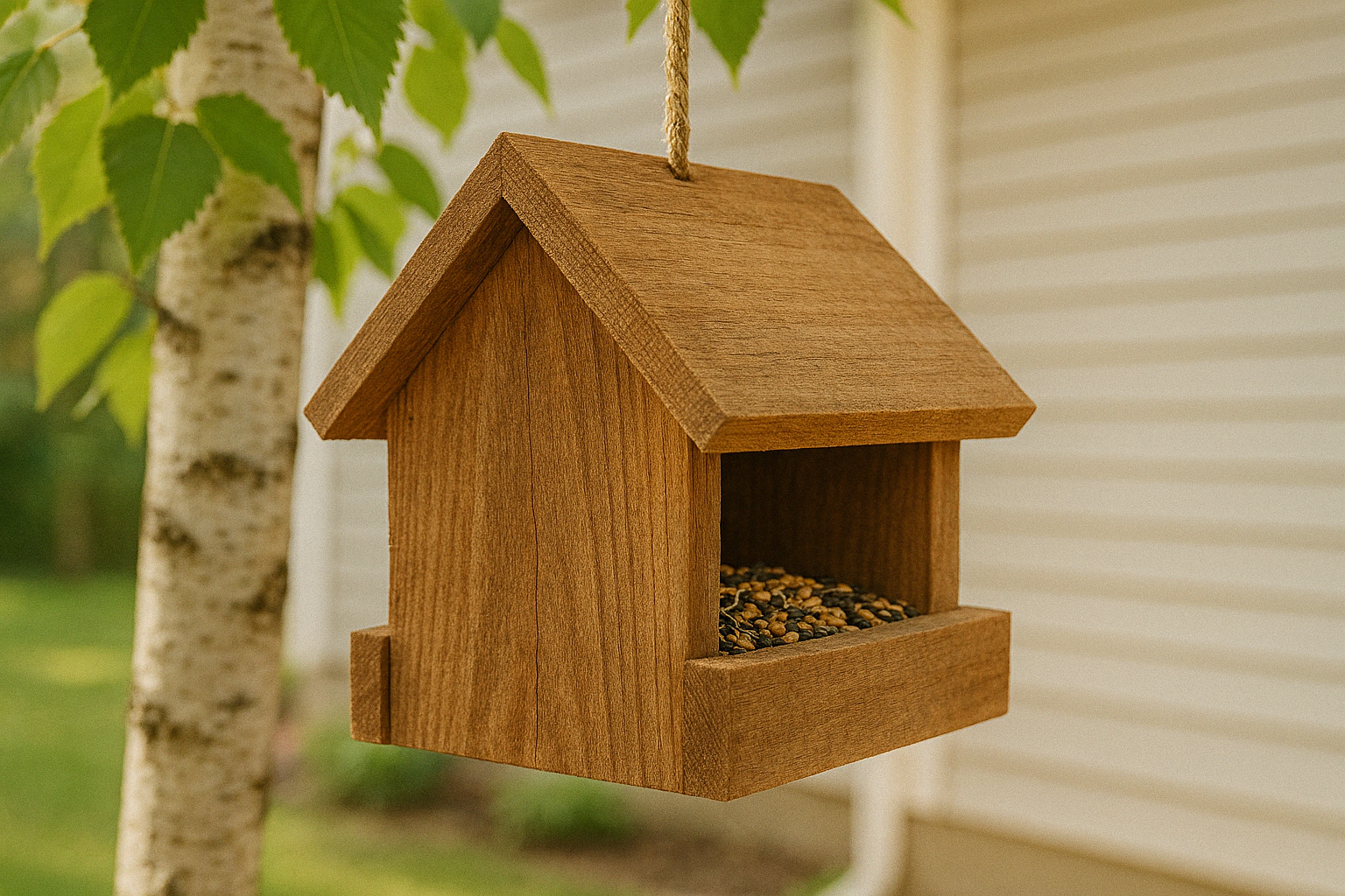Easy $5 Cedar Bird Feeder – Free Plans for a Great Beginner Woodworking Project