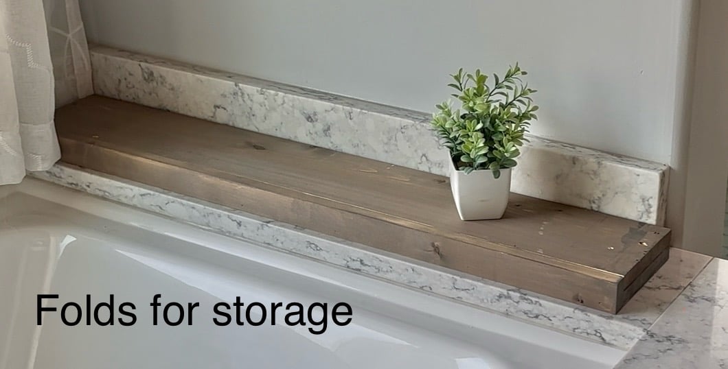 DIY Foldable Wood Bath Tray – Custom Fit for Any Tub