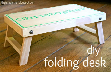 Folding Tray or Lap Desk Free Woodworking Plan