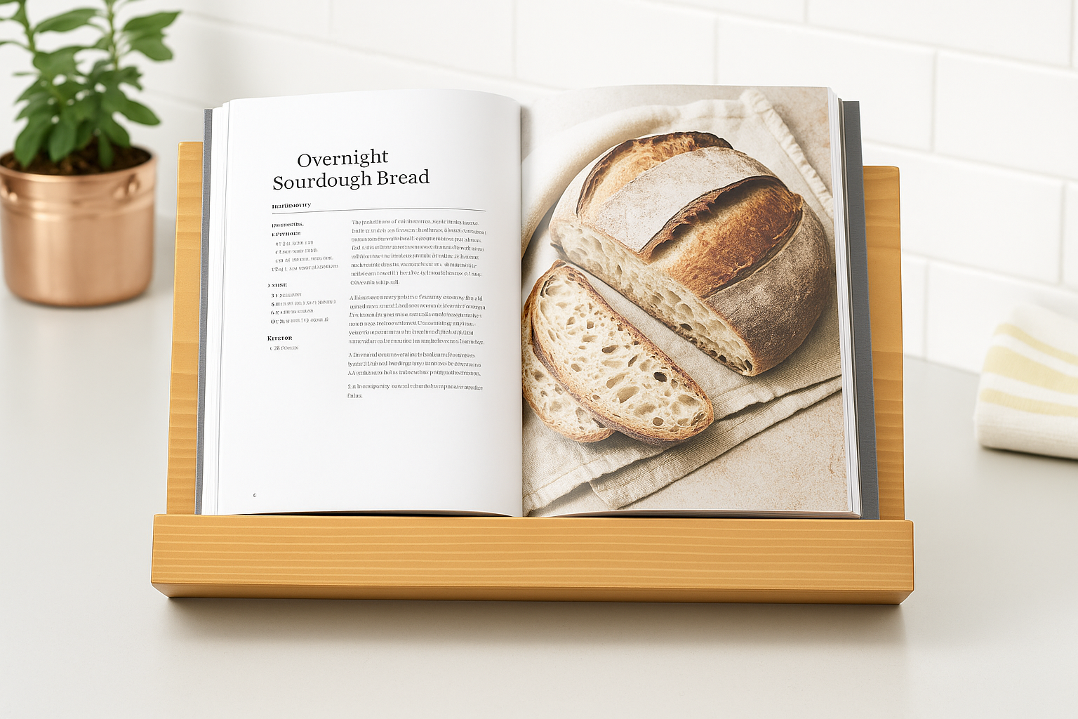 DIY Wooden Tablet or Cookbook Stand – Simple, Stylish & Sturdy