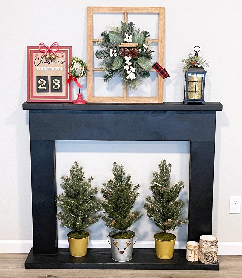 Easiest DIY Faux Mantle