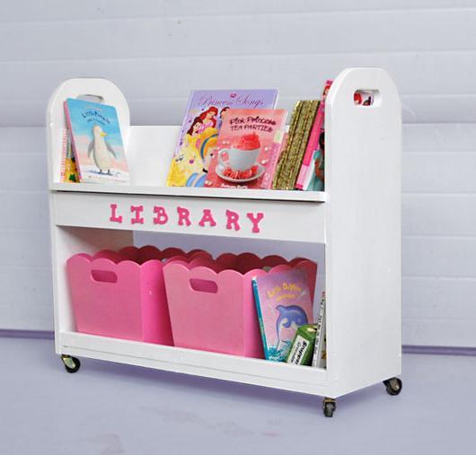 Pine Wood Library Book Cart – Free Plans